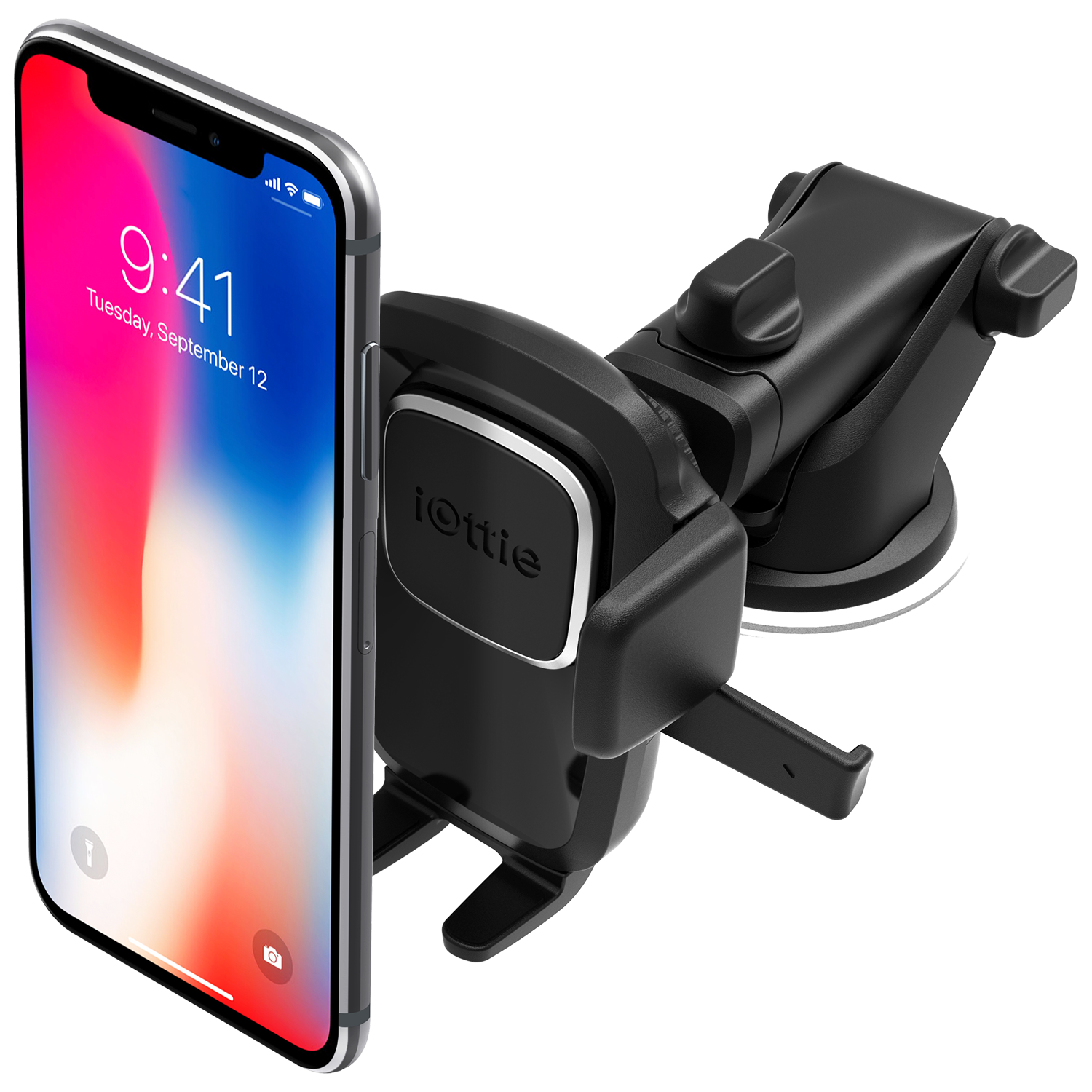 3-in-1 Suction Cup Phone Holder for Windshield/Dashboard/Air Vent with  Strong Sticky Gel Pad, Compatible with iPhone, Samsung & Other Cellphone